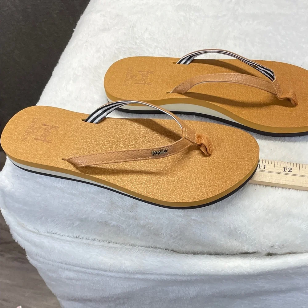 kiailu Orange Sandals with‎ Modern Clear Straps